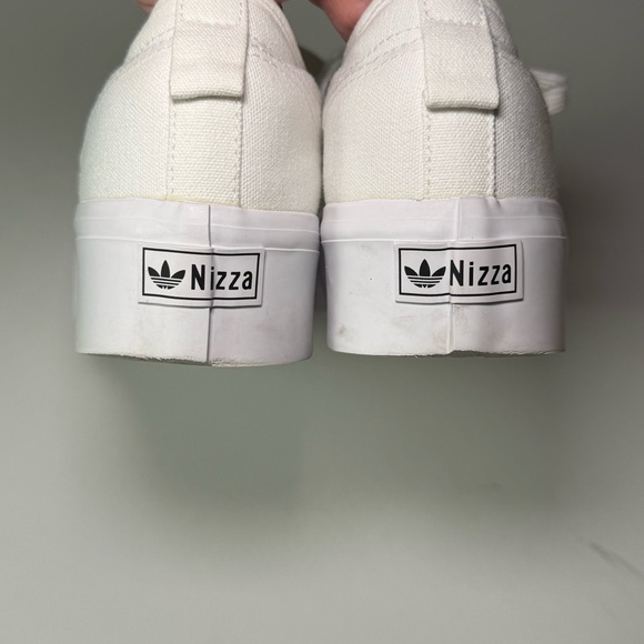 adidas Nizza Platform Sneakers – Triple White – Women’s US 9 - Picture 4 of 9
